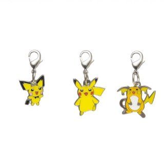 Pokemon Center Metal Charm 172 025 026 pikachu Brand New Japan: Toys & Games