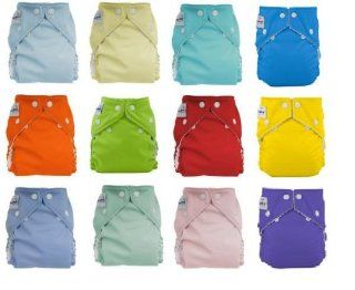 12pack FuzziBunz Perfect Size Diapers   Gender Neutral Colors MEDIUM : Diaper Tote Bags : Baby