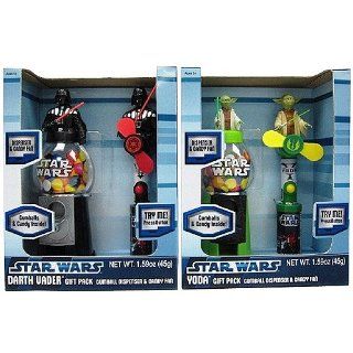 Star Wars Gumball Dispenser & M&Ms Candy Gift Pack (Darth Vader or Yoda)   Food Dispensers