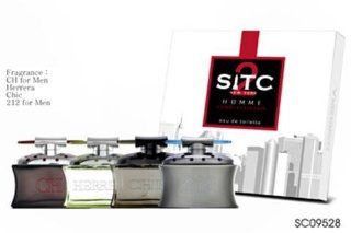 Sitc Carolina Edition Gift Set Men Perfume Impression Ch for Men, Herrera, Chic and 212 for Men : Fragrance Sets : Beauty