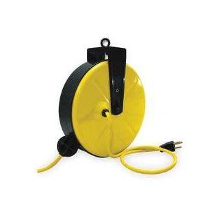 LumaPro 2YKT4 Cord Reel, Single Outlet, 14/3, 30Ft, Yellow