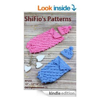 Knitting Pattern   KP258   Preemie or doll Bobble Cocoon 10" 12" and 14" 16" eBook: ShiFio's Patterns: Kindle Store