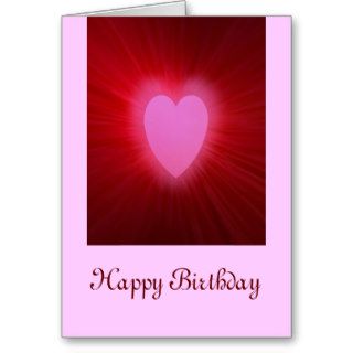 Pink Aura, Happy Birthday Greeting Card