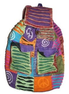 158 Agan Traders Soft cotton Patchwork Bohemian Gypsy Rucksack OR Backpack: Shoes