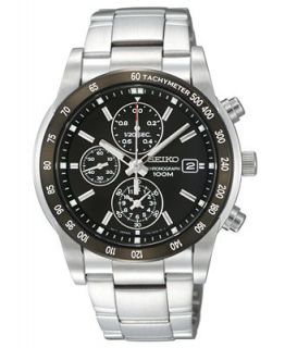 Seiko Watch, Mens Chronograph Stainless Steel Bracelet 43mm SNDC99   Watches   Jewelry & Watches