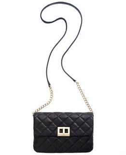 Calvin Klein Quilted Lamb Leather Crossbody   Handbags & Accessories