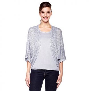 IMAN Global Chic Holiday Glamour Sexy Sequin Knit Cardigan