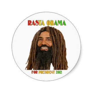 Rasta Obama for President 2012 Stickers