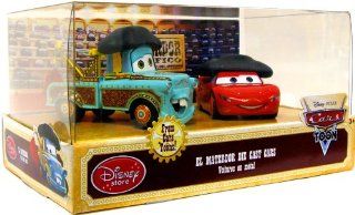 Disney / Pixar CARS TOON Exclusive 148 Scale Die Cast Car 2Pack El Materdor Includes Mater & McQueen: Toys & Games