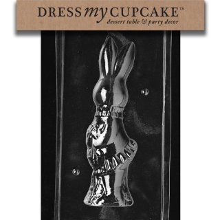 Dress My Cupcake DMCE302BSET Chocolate Candy Mold, 2 Piece Girl Bunny, Set of 6: Kitchen & Dining