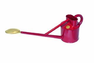 Haws V145BY Professional Outdoor Metal Watering Can, 1.2 Gallon/4.5 Liter, Burgundy : Patio, Lawn & Garden