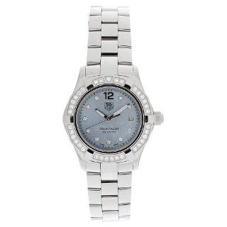 TAG Heuer Women's WAF141J.BA0813 Aquaracer Diamond Quartz Blue Mother of Pearl Dial Watch: Tag Heuer: Watches