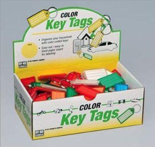 Hy Ko KB143 100 Easy Open Plastic Key Tag with Split Ring (Box of 100)