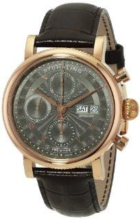 Stuhrling Original Men's 139.04 Prestige Prominent Analog Display Swiss Automatic Brown Watch: Stuhrling: Watches