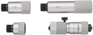 Mitutoyo 137 203 Tubular Vernier Inside Micrometer, Extension Rod Type, 50 500mm Range, 0.01mm Graduation, +/ 0.019mm Accuracy, 6 pcs Extension Rods: Industrial & Scientific