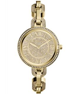 Michael Kors Womens Delaney Tortoise and Gold Tone Stainless Steel Link Bracelet Watch 37mm MK4281   Watches   Jewelry & Watches