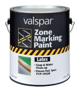 Valspar 24 136G Yellow Latex Zone Marking Paint   1 Gallon: Automotive