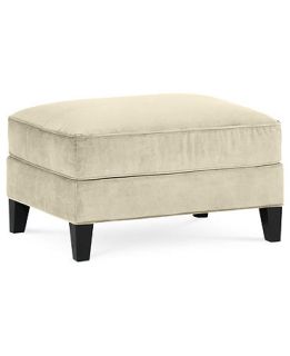 Rayna Fabric Ottoman, 32W x 24D x 18H Custom Colors   Furniture