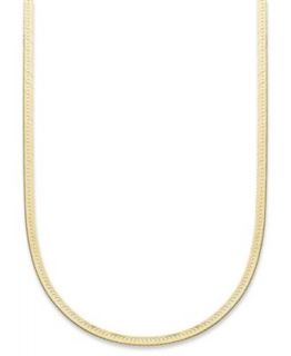 14k Gold Necklace, 20 Flat Herringbone Chain   Necklaces   Jewelry & Watches