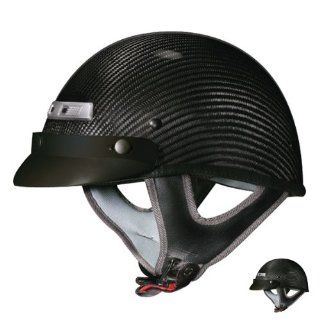 Vega CFS Carbon Fiber Weave Helmet S Flat Black: Automotive