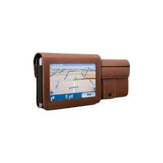 DLO DLG24199/17 4.3 Inch TravelFolio GPS Leather Case (Brown) GPS & Navigation