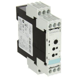Siemens 3RP1505 1AQ30 Solid State Time Relay, Industrial Housing, 22.5mm, Screw Terminal, 8 Function, 1 CO Contact Elements, 0.05s 100h Time Range, AC/DC 24 100 127VAC Control Supply Voltage: Industrial & Scientific