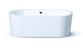 Kaldewei 127 7 Centro Duo Oval Bathtub with Moulded Panel, 67 by 29 1/2 by 18 1/2 Inch, White   Freestanding Bathtubs  