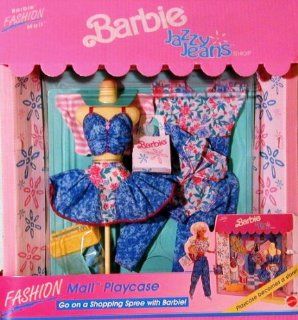 Barbie Fashion Mall Jazzy Jeans Shop Playcase Set: Toys & Games