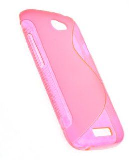 CASE123 Hot Pink Soft TPU Gel Grip Skin Case Cover for T mobile HTC One S (Ville): Cell Phones & Accessories