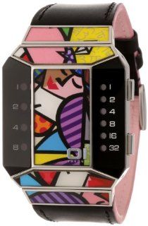 01TheOne Unisex SC123R1 Split Screen Romero Britto Art Pink Watch at  Men's Watch store.