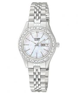 Citizen Womens Stainless Steel Bracelet Watch 26mm EQ0530 51D   Watches   Jewelry & Watches