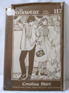 Croatian Shirt Pattern Men and Womens Sizes Peasant Dress during WW II Folkwear 117
