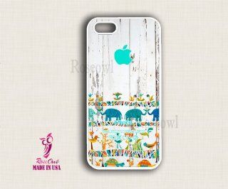 Iphone 5 case, Iphone 5 cover, Iphone 5 cases   Wood Aztec Elephant Love appl: Cell Phones & Accessories