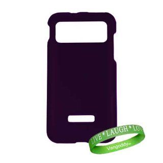 VanGoddy Android Smartphone Accessories Purple Hard Shell 2 Piece Snap On Case for All Models of Samsung Captivate Glide ( i927, Unlocked, AT&T, ect ) + VanGoddy Trademarked Live * Laugh * Love Wrist Band!!!: Cell Phones & Accessories