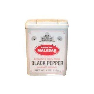 Malabar Ground Black Pepper 4oz(113g) : Greek Seasoning : Grocery & Gourmet Food