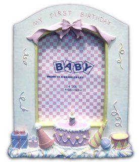 Bollo Regalo Baby's First Birthday Photo Frame Pink 6x4" R108 25P  