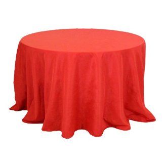 Koyal Wholesale Round Polyester Tablecloth, 108 Inch, Red: Kitchen & Dining