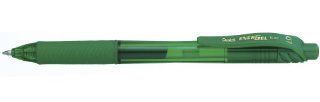 Pentel EnerGel X Retractable Liquid Gel Pen 0.7mm Metal Tip Green Ink, Box of 12 (BL107 D) : Gel Ink Rollerball Pens : Office Products