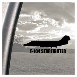 F 104 STARFIGHTER Black Decal Military Soldier Car Sticker   Automotive Decals