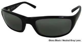 Maui Jim Stingray Sunglasses 103 02 Gloss Black (Neutral Gray Lens) 56mm: Maui Jim: Shoes