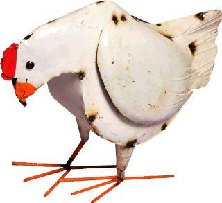 Lucca Decor ZOO102 Recycled Tin Hillary Hen Yard Art (Discontinued by Manufacturer) : Prints : Patio, Lawn & Garden