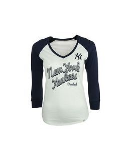 47 Brand Womens New York Yankees Batter Up Raglan T Shirt   Sports Fan Shop By Lids   Men
