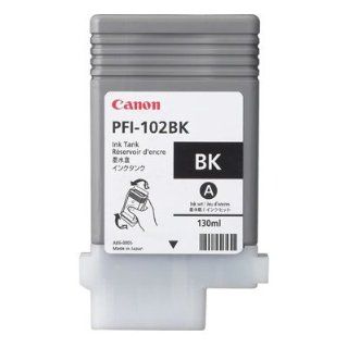 Canon   PFI 102BK Black Ink Tank   0895B001AA Imageprograf IPF500 IPF600 IPF700: Electronics
