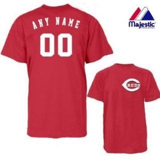 Cincinnati Reds Personalized Custom (Add Any Name & Number) 100% Cotton T Shirt Replica Major League Baseball Jersey : Sports Fan Jerseys : Sports & Outdoors