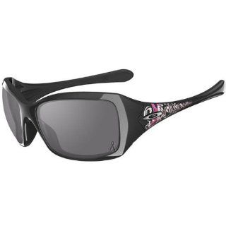 Oakley Ravishing Women's Special Editions Breast Cancer Awareness Fashion Sunglasses/Eyewear   Color: Polished Black/Grey, Size: One Size Fits All: Automotive