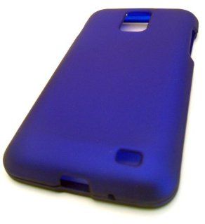 Samsung Galaxy S2 II Skyrocket i727 Blue Solid Rubberized Feel Rubber Coated Design Case Skin Cover Protector AT&T: Cell Phones & Accessories