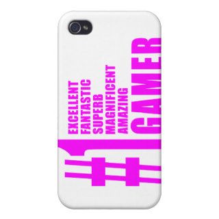 Girls Gaming Gamers : Pink Number One Gamer iPhone 4/4S Cover