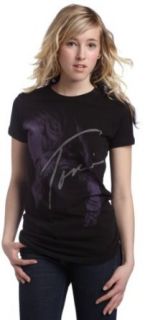 WEA Juniors Toni Braxton Portrait T Shirt,Black,Small: Clothing