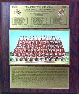 San Francisco 49ers 1989 Healy Plaque : Sports & Outdoors