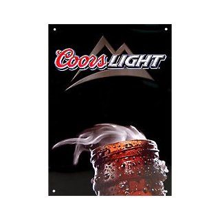 Coors Light Bottle Metal Bar Sign: Kitchen & Dining